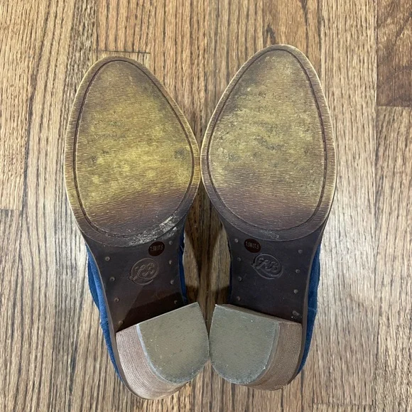 Lucky Brand Pellyon Navy Suede Ankle Boots - Picture 5 of 5